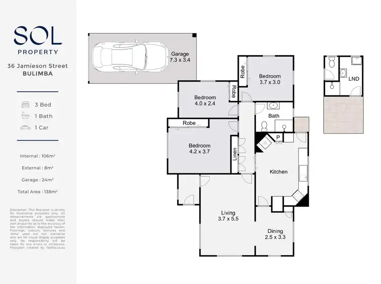 Floorplan of Homely house listing, 36 Jamieson Street, Bulimba QLD 4171