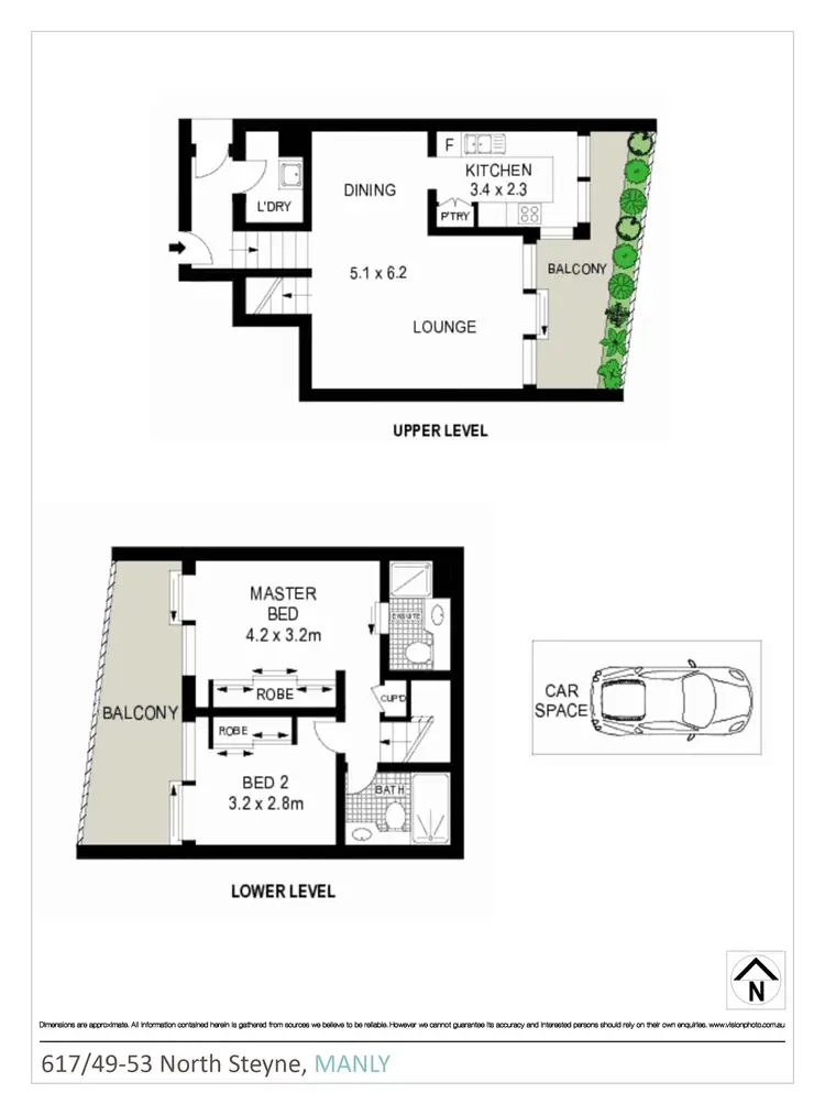 Floorplan of Homely apartment listing, 617/49-52 North Steyne, Manly NSW 2095