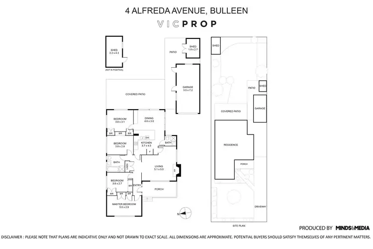 Floorplan of Homely house listing, 4 Alfreda Avenue, Bulleen VIC 3105
