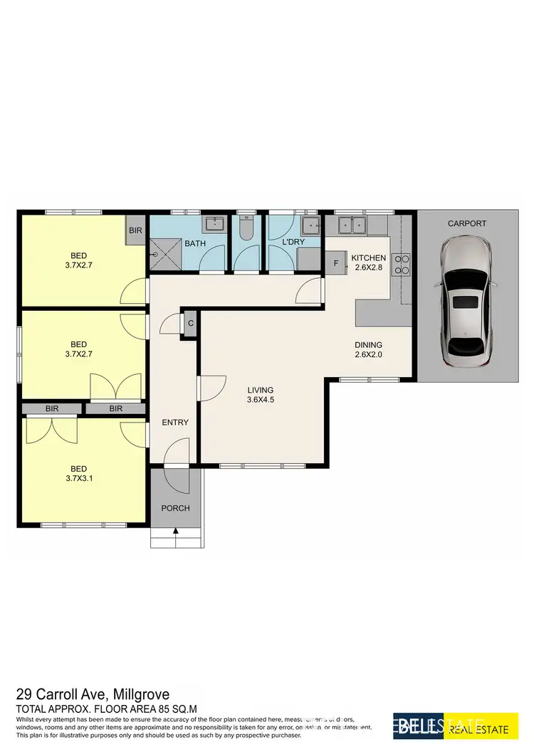 Floorplan of Homely house listing, 29 Carroll Avenue, Millgrove VIC 3799