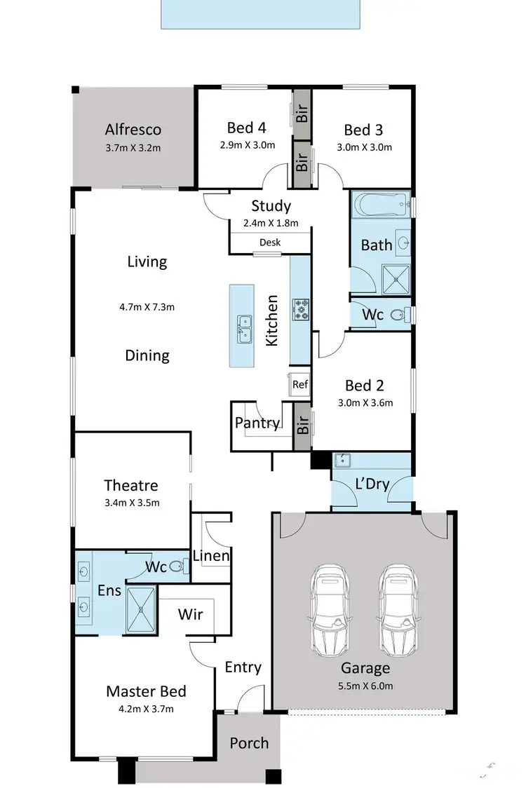 Floorplan of Homely house listing, 3 Arena Circuit, Strathtulloh VIC 3338