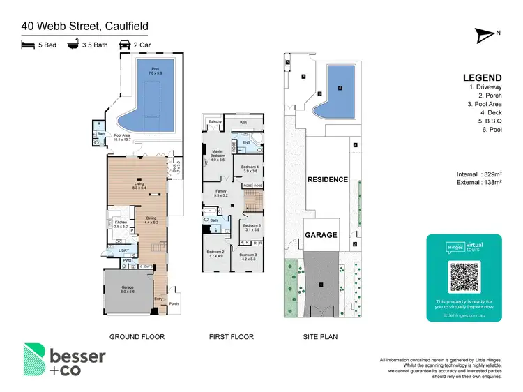 Floorplan of Homely house listing, 40 Webb Street, Caulfield VIC 3162