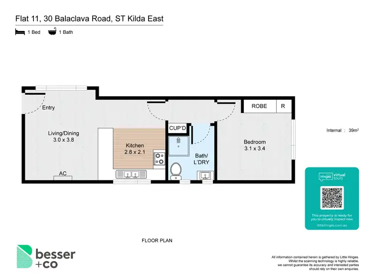 Floorplan of Homely apartment listing, 11/30 Balaclava Road, St Kilda East VIC 3183