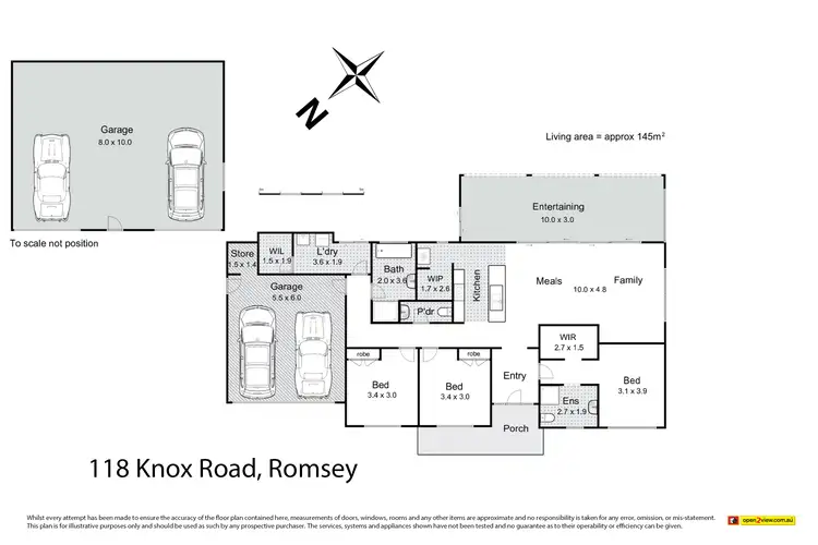 Floorplan of Homely house listing, 118 Knox Road, Romsey VIC 3434