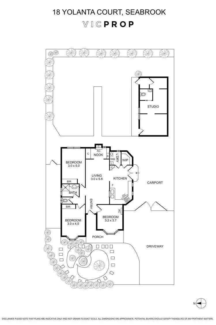 Floorplan of Homely house listing, 18 Yolanta Court, Seabrook VIC 3028