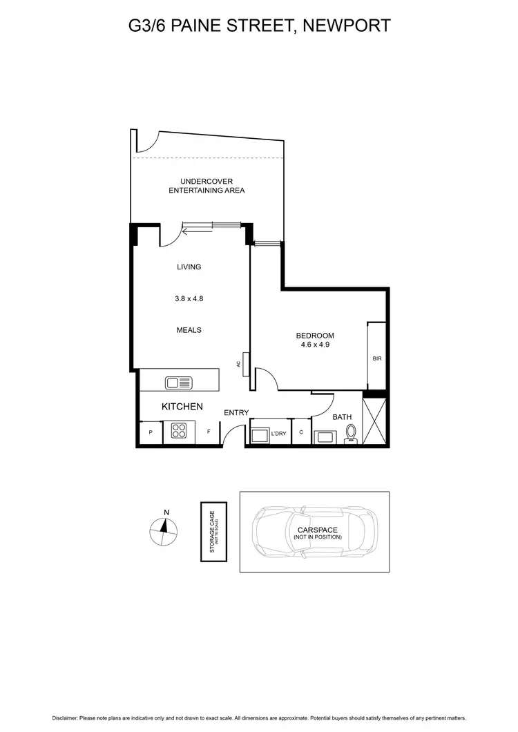 Floorplan of Homely apartment listing, G3/6 Paine Street, Newport VIC 3015