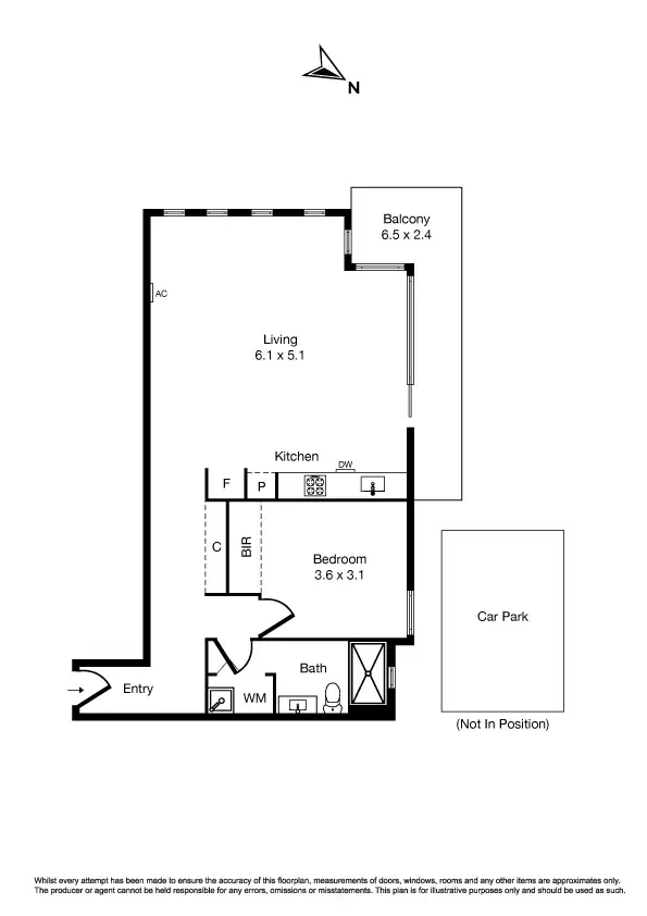Floorplan of Homely apartment listing, 15/24 Milton Street, Elwood VIC 3184