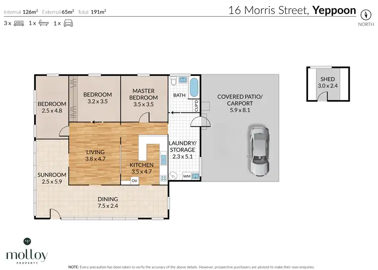 Floorplan of Homely house listing, 16 Morris Street, Yeppoon QLD 4703