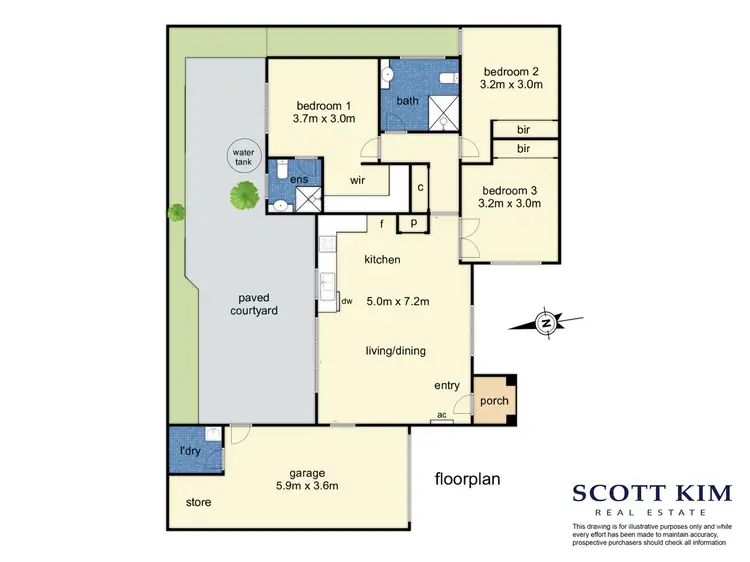 Floorplan of Homely unit listing, 2/39 Manton Road, Clayton VIC 3168