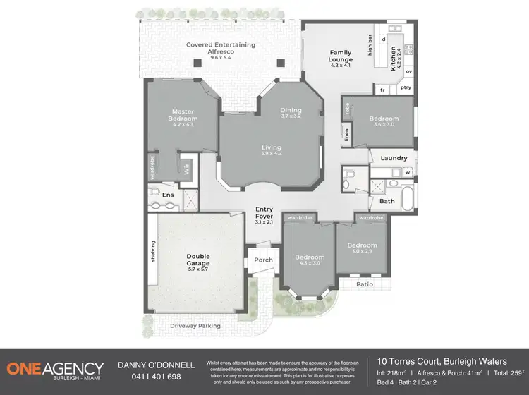 Floorplan of Homely house listing, 10 Torres Court, Burleigh Waters QLD 4220