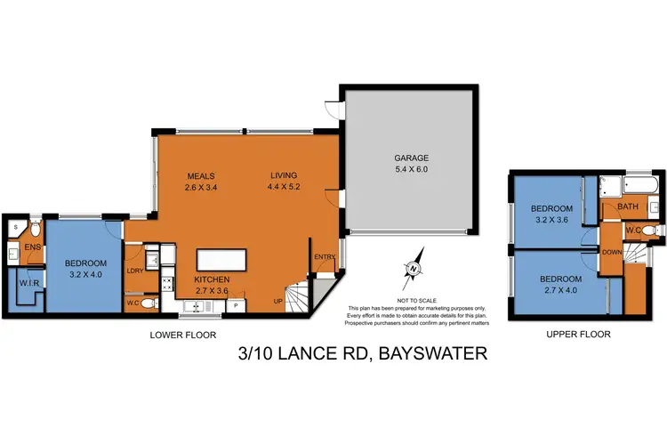 Floorplan of Homely townhouse listing, 3/10 Lance Road, Bayswater VIC 3153