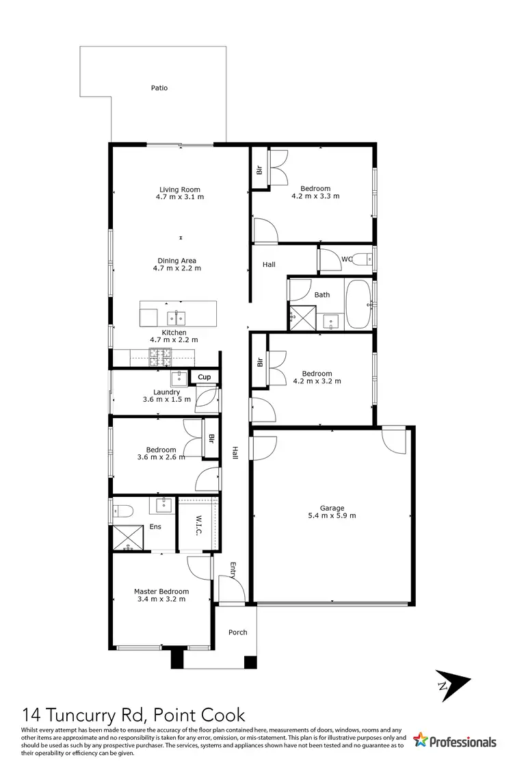 Floorplan of Homely house listing, 14 Tuncurry Road, Point Cook VIC 3030