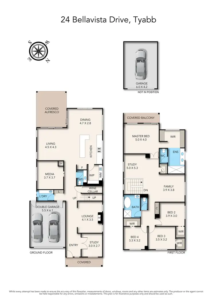 Floorplan of Homely house listing, 24 Bellavista Drive, Tyabb VIC 3913