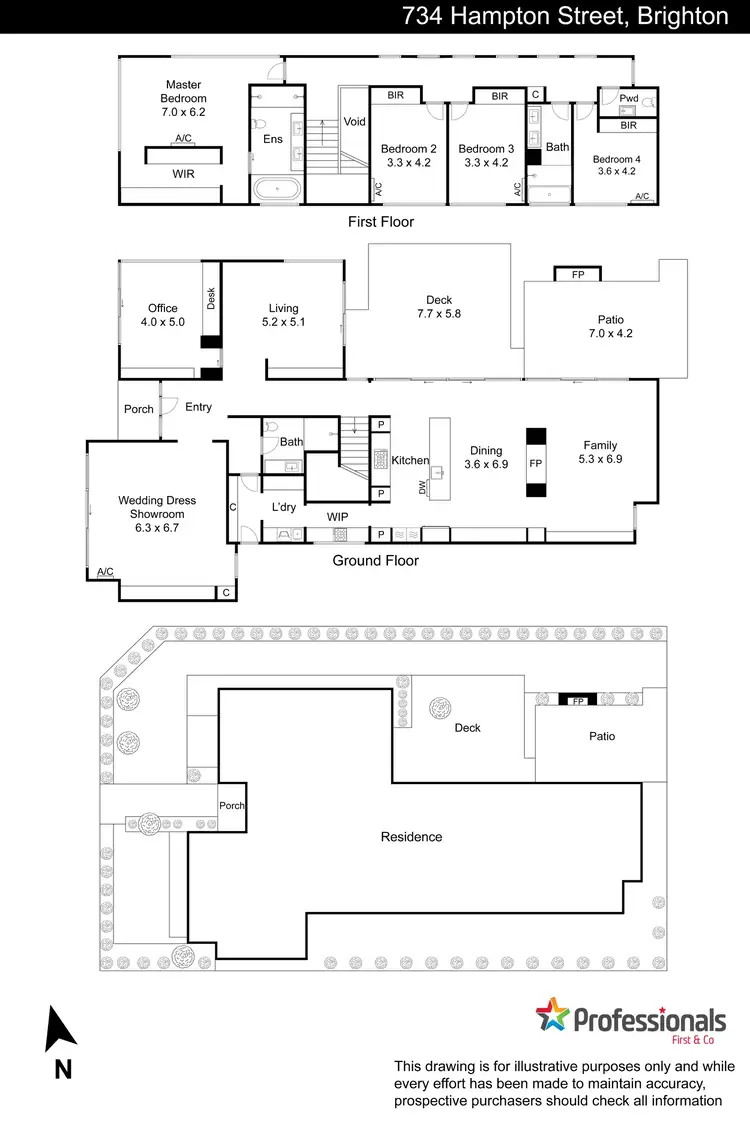 Floorplan of Homely house listing, 734 Hampton Street, Brighton VIC 3186