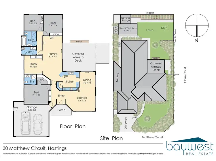 Floorplan of Homely house listing, 30 Matthew Circuit, Hastings VIC 3915