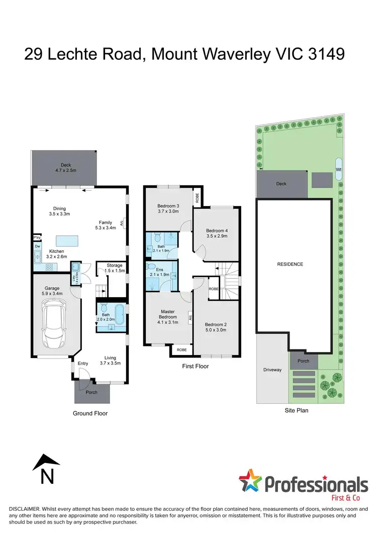 Floorplan of Homely townhouse listing, 29 Lechte Road, Mount Waverley VIC 3149