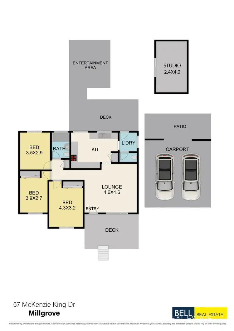 Floorplan of Homely house listing, 57 McKenzie King Drive, Millgrove VIC 3799