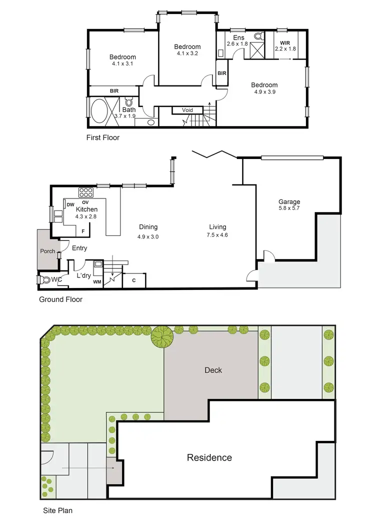 Floorplan of Homely unit listing, 1/77 Allison Road, Elsternwick VIC 3185