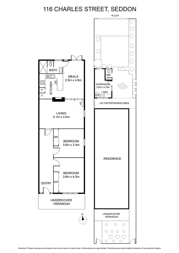 Floorplan of Homely house listing, 116 Charles Street, Seddon VIC 3011