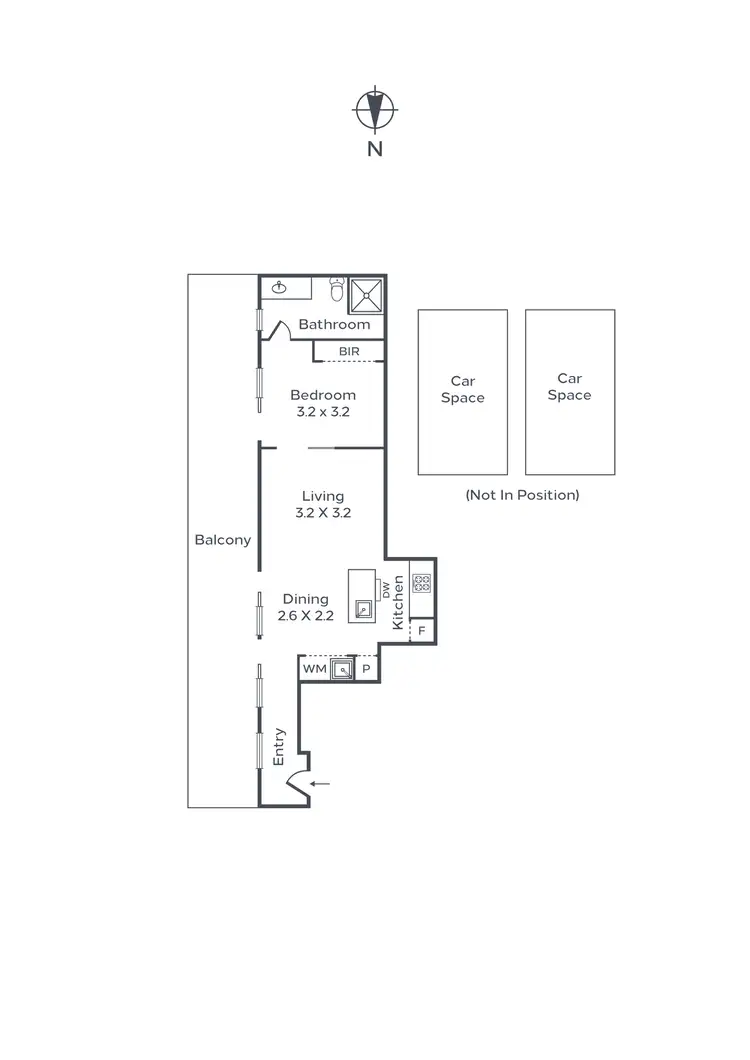 Floorplan of Homely apartment listing, 502/7 White Street, Windsor VIC 3181