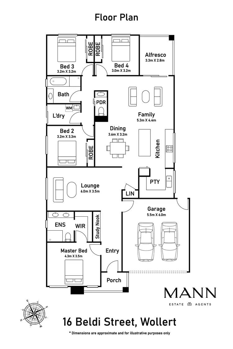 Floorplan of Homely house listing, 16 Beldi Street, Wollert VIC 3750