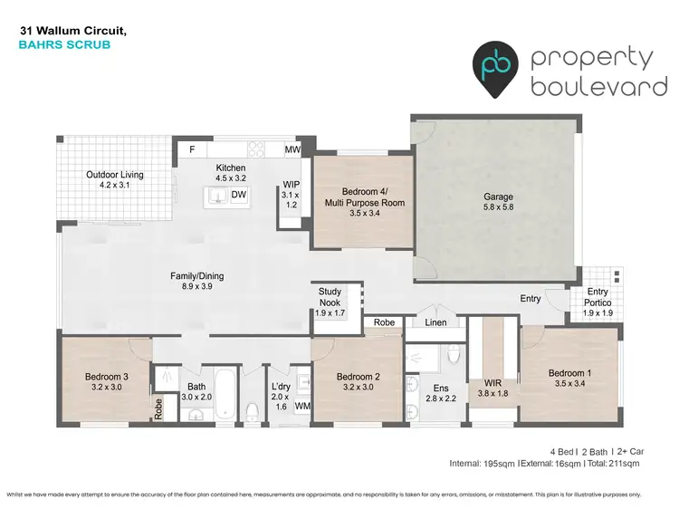 Floorplan of Homely house listing, 31 Wallum Circuit, Bahrs Scrub QLD 4207