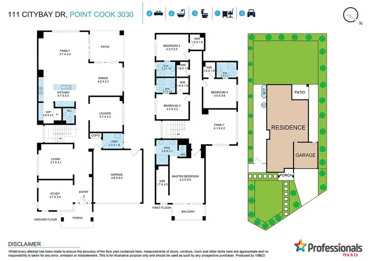 Floorplan of Homely house listing, 111 Citybay Drive, Point Cook VIC 3030