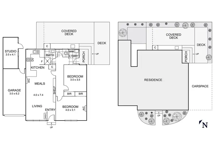 Floorplan of Homely unit listing, 2/74 Thames Promenade, Chelsea VIC 3196
