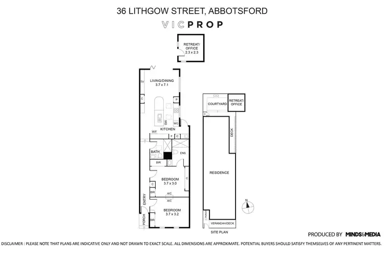 Floorplan of Homely house listing, 36 Lithgow Street, Abbotsford VIC 3067