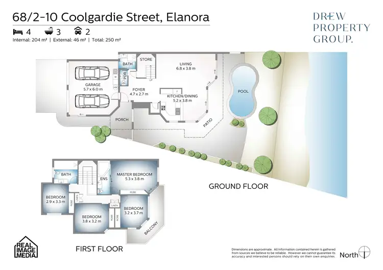 Floorplan of Homely townhouse listing, 68/2-10 Coolgardie Street, Elanora QLD 4221