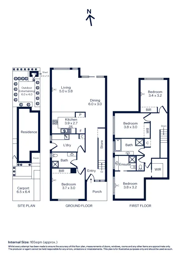 Floorplan of Homely townhouse listing, 16 Guerin Place, Williamstown North VIC 3016