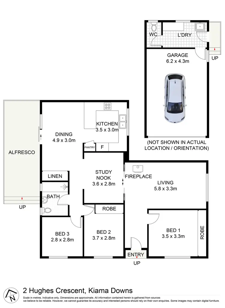 Floorplan of Homely house listing, 2 Hughes Crescent, Kiama Downs NSW 2533