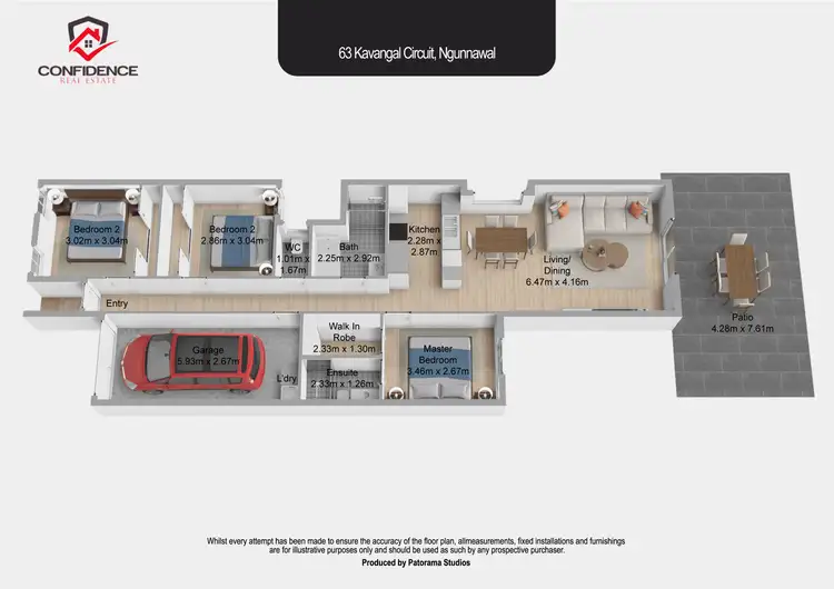 Floorplan of Homely house listing, 63 Kavangal Circuit, Ngunnawal ACT 2913