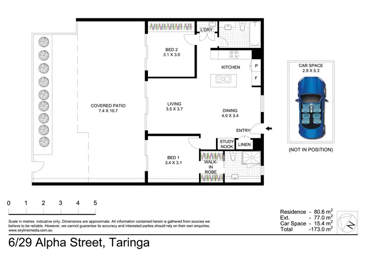 Floorplan of Homely apartment listing, 6/29 Alpha Street, Taringa QLD 4068