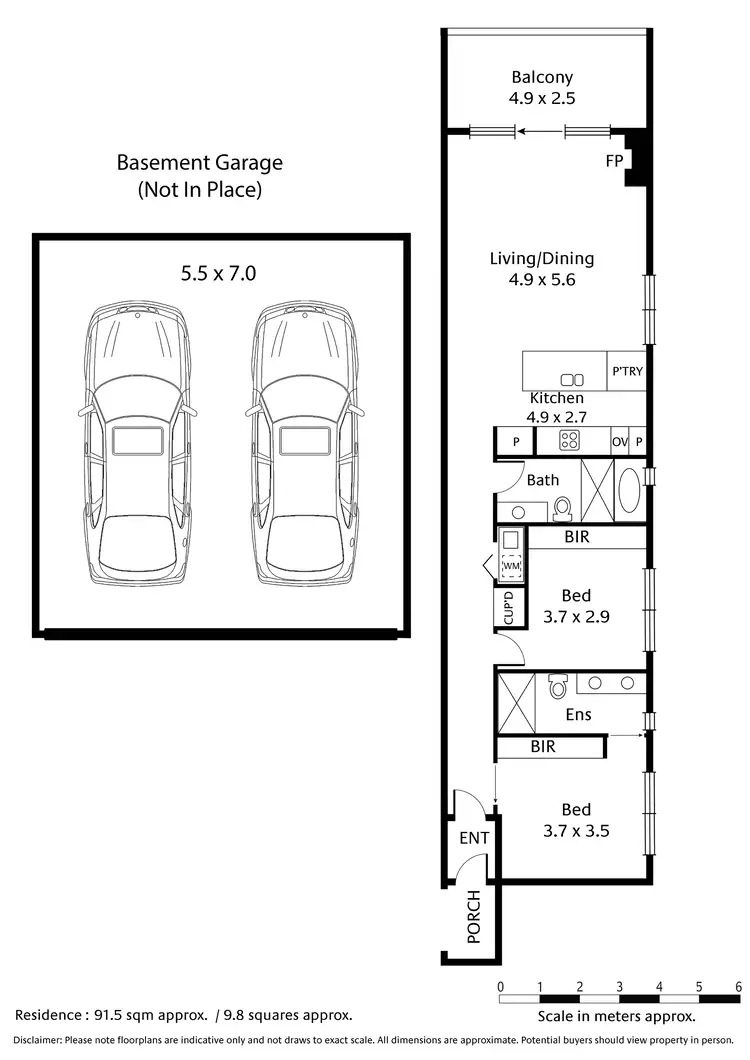 Floorplan of Homely apartment listing, 105/5 Foster Street, Aspendale VIC 3195
