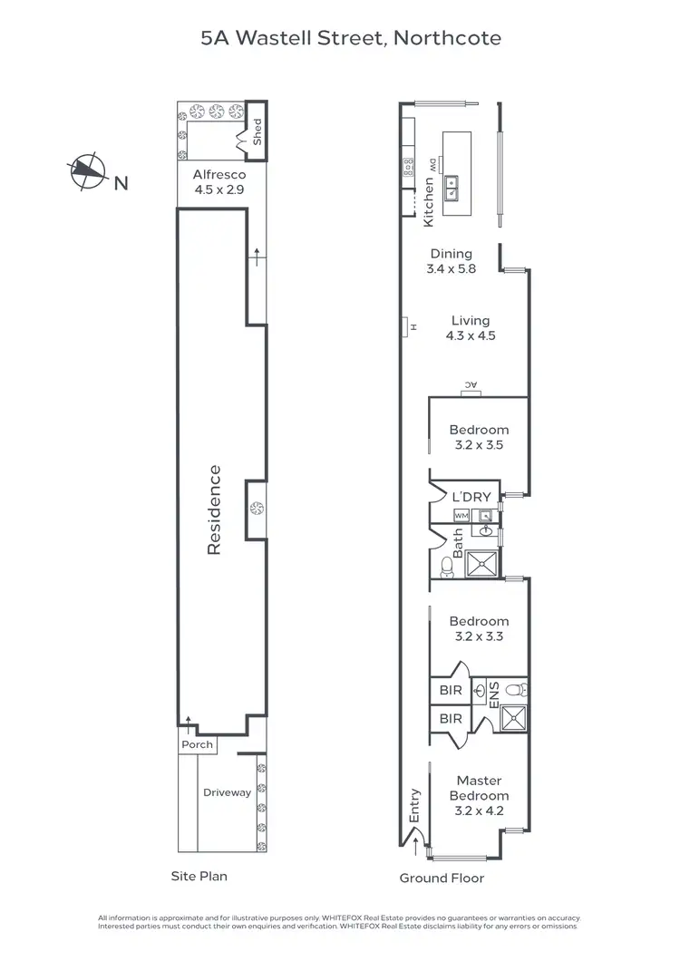 Floorplan of Homely house listing, 5A Wastell Street, Northcote VIC 3070