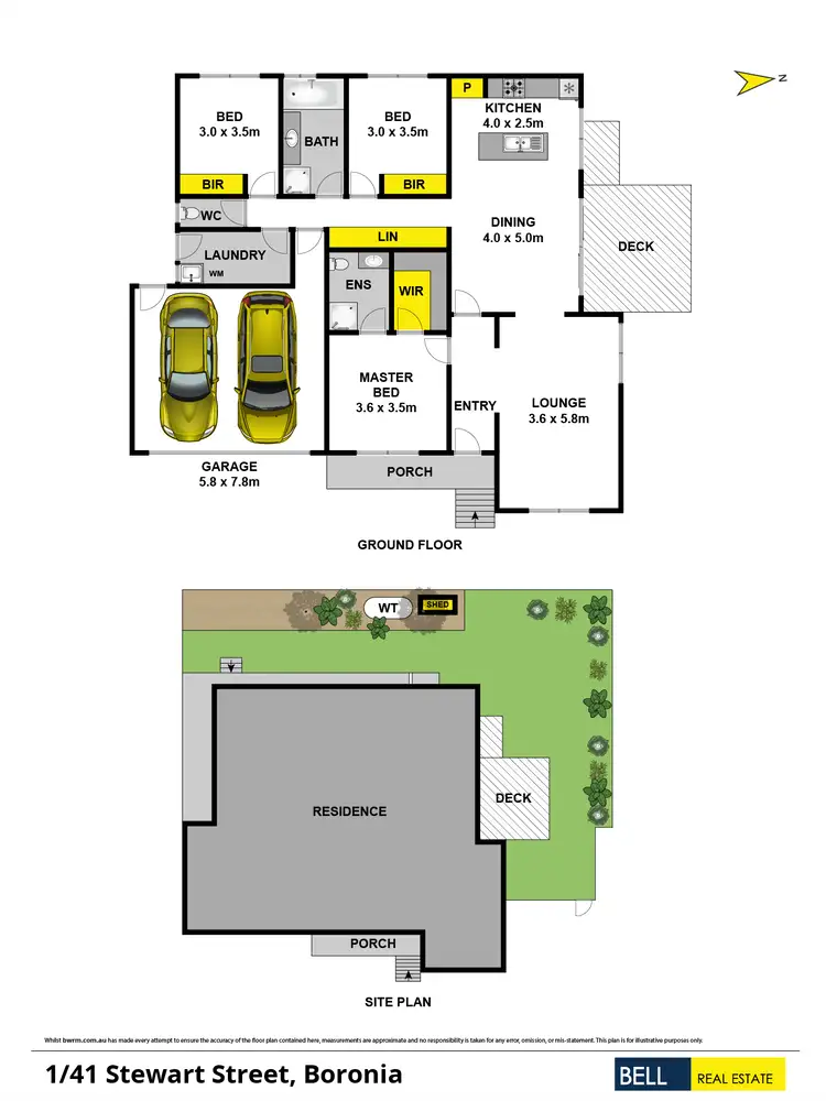 Floorplan of Homely unit listing, 1/41 Stewart Street, Boronia VIC 3155