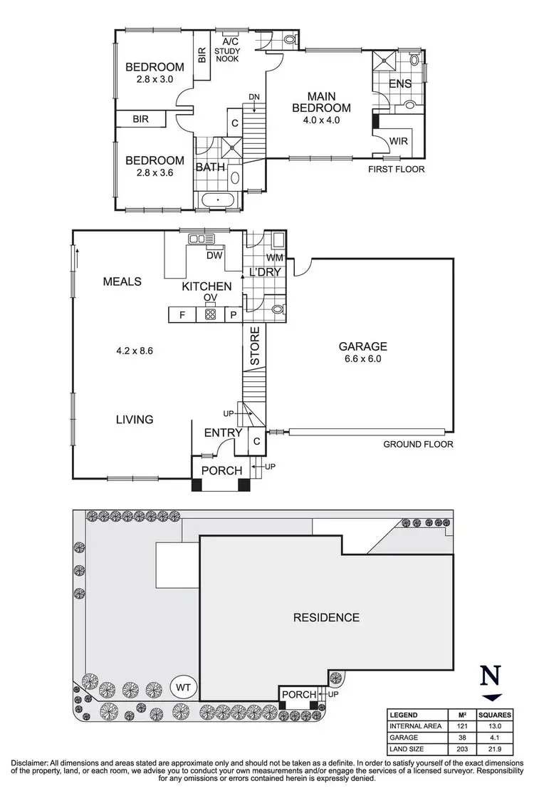 Floorplan of Homely townhouse listing, 8/197 Bayswater Road, Bayswater North VIC 3153