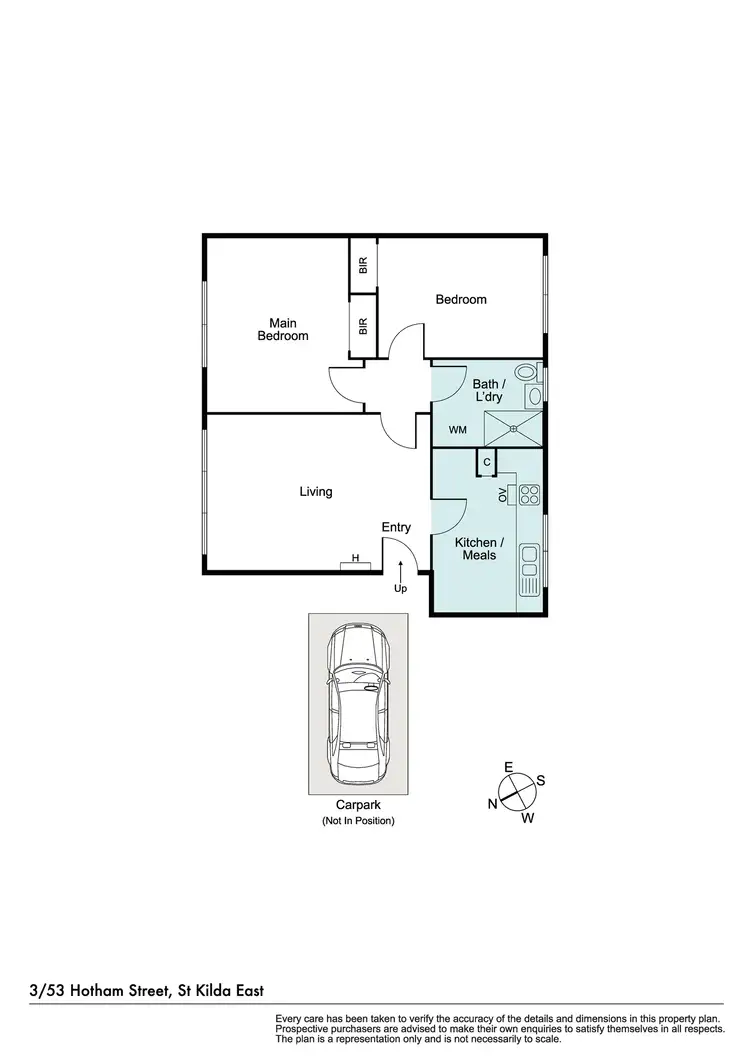 Floorplan of Homely apartment listing, 3/53 Hotham Street, St Kilda East VIC 3183