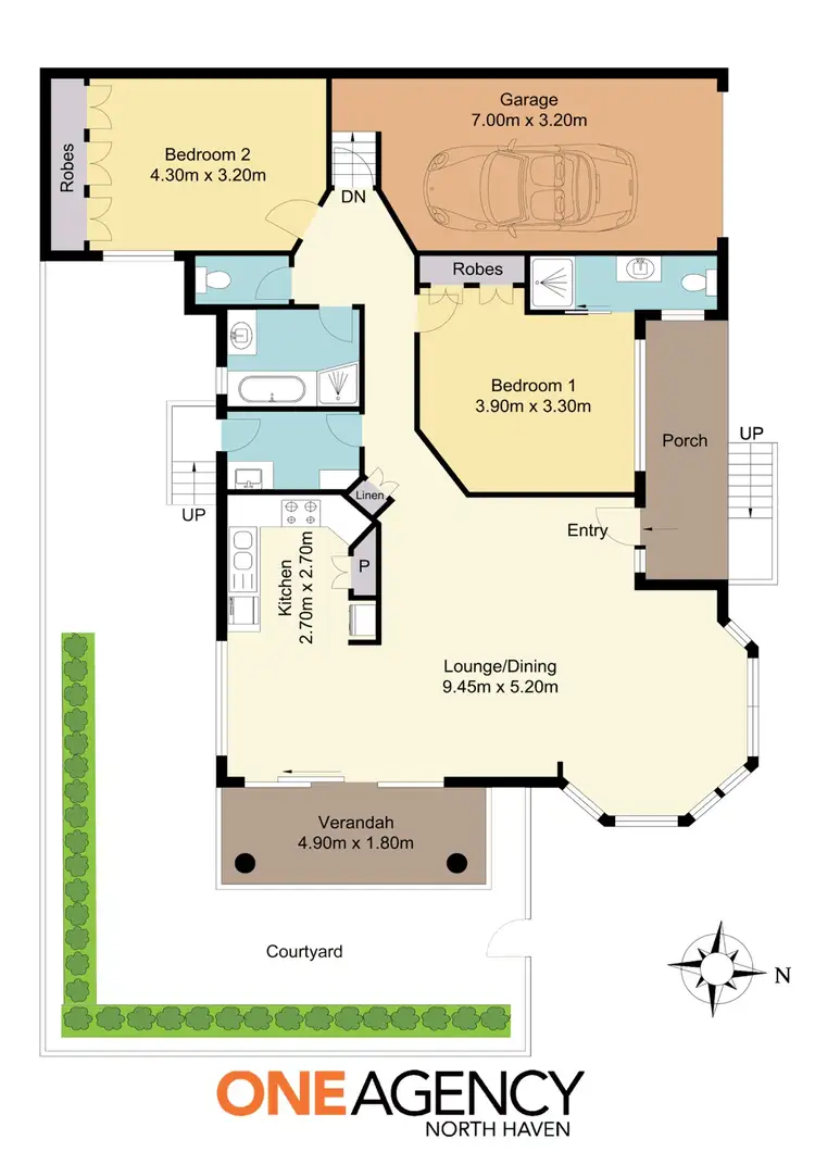 Floorplan of Homely villa listing, 1/10 Mclennan Street, Laurieton NSW 2443