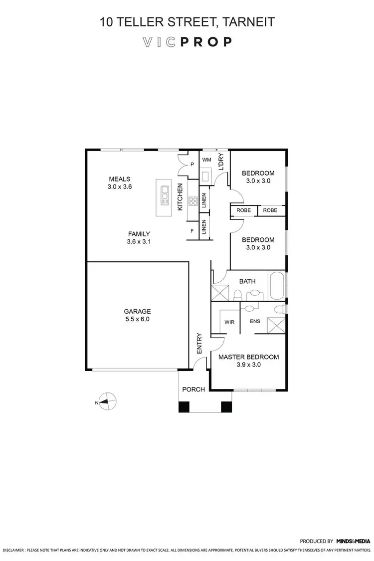 Floorplan of Homely house listing, 10 Teller Street, Tarneit VIC 3029