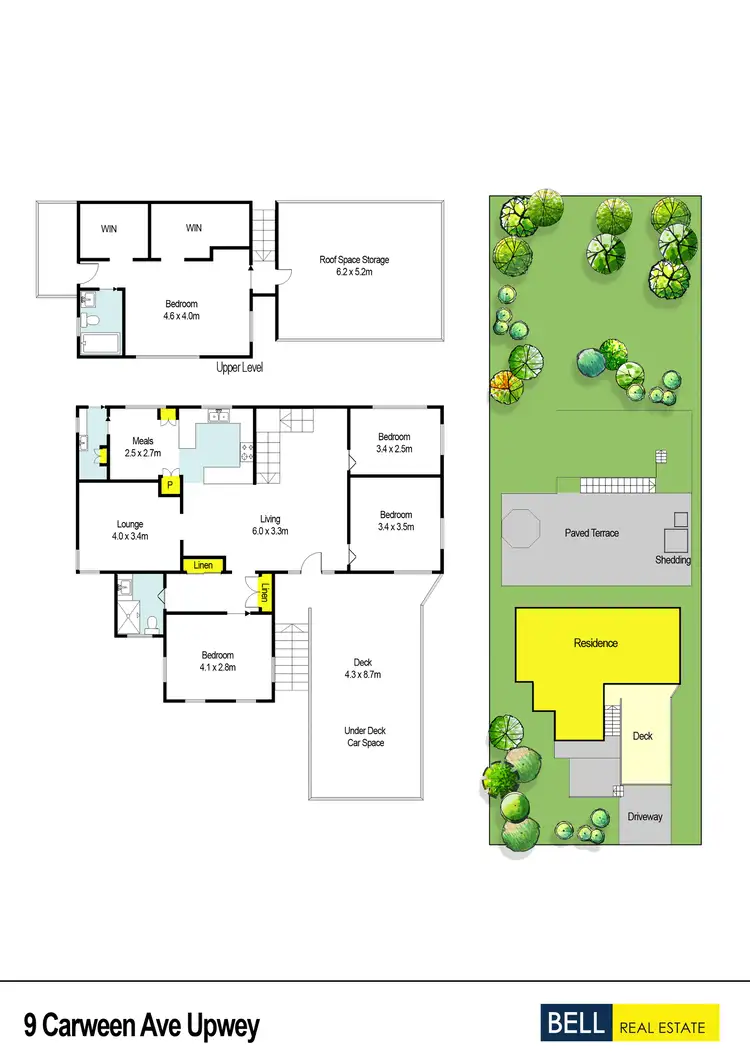 Floorplan of Homely house listing, 9 Carween Avenue, Upwey VIC 3158