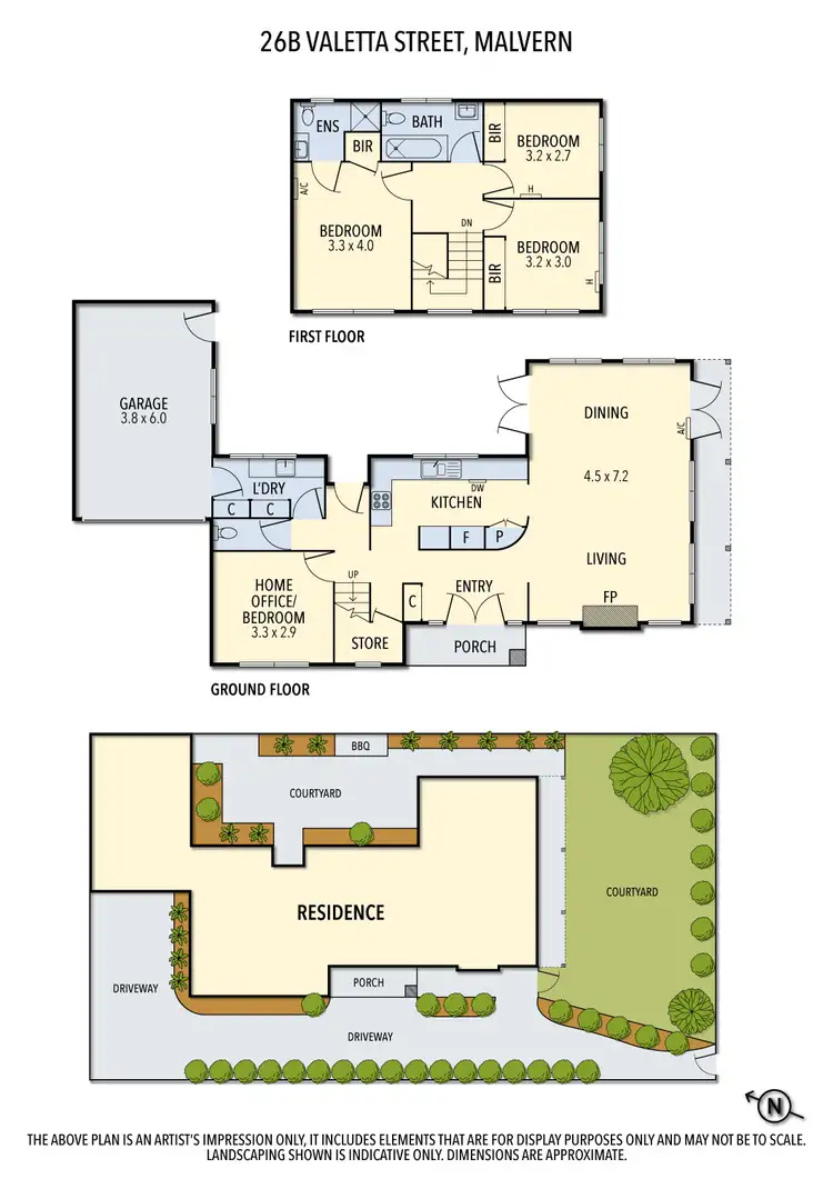 Floorplan of Homely townhouse listing, 26B Valetta Street, Malvern VIC 3144