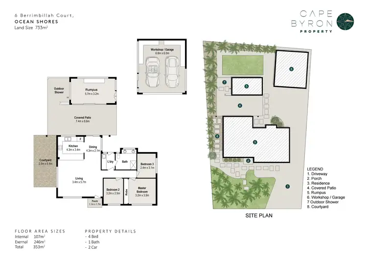 Floorplan of Homely house listing, 6 Berrimbillah Court, Ocean Shores NSW 2483