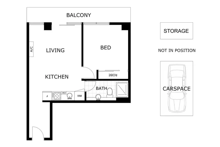 Floorplan of Homely apartment listing, 607/77 River Street, South Yarra VIC 3141