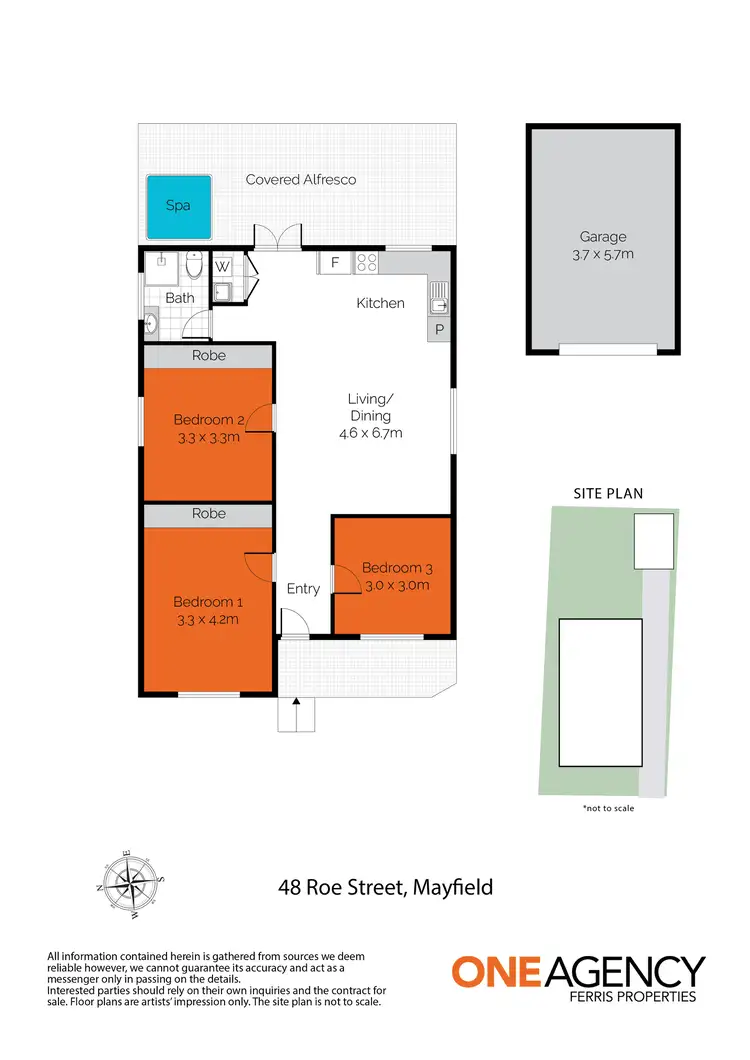 Floorplan of Homely house listing, 48 Roe Street, Mayfield NSW 2304