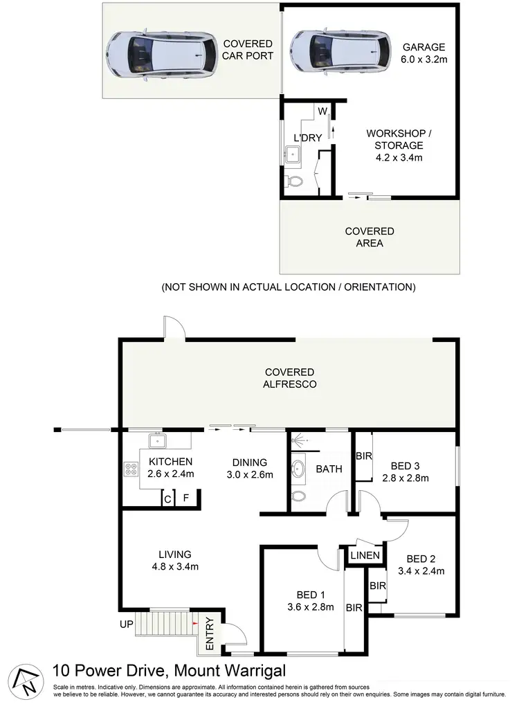 Floorplan of Homely house listing, 10 Power Drive, Mount Warrigal NSW 2528