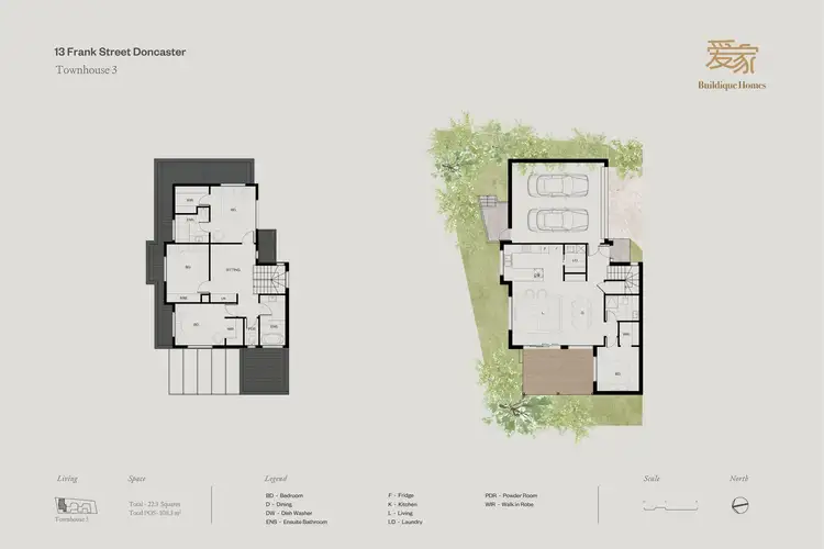 Floorplan of Homely townhouse listing, 3/13 Frank Street, Doncaster VIC 3108