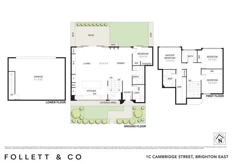 Floorplan of Homely townhouse listing, 1C Cambridge Street, Brighton East VIC 3187