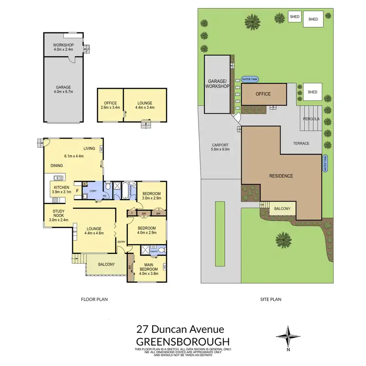 Floorplan of Homely house listing, 27 Duncan Avenue, Greensborough VIC 3088